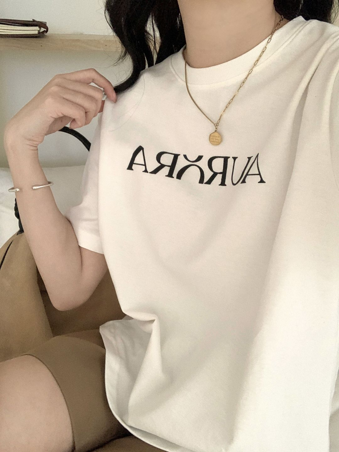 韓東大門over rich灰色ins顯瘦短袖t恤女百搭時尚ulzzang上衣