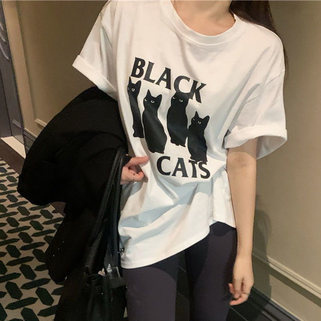 短袖T恤女夏季寬鬆顯瘦半袖上衣ins潮