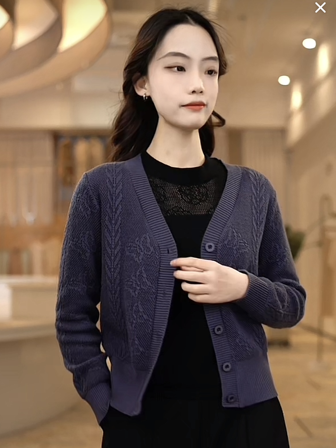 卡雁 CARD GEESE 早春新款毛衣開衫 MYJ-23A6
