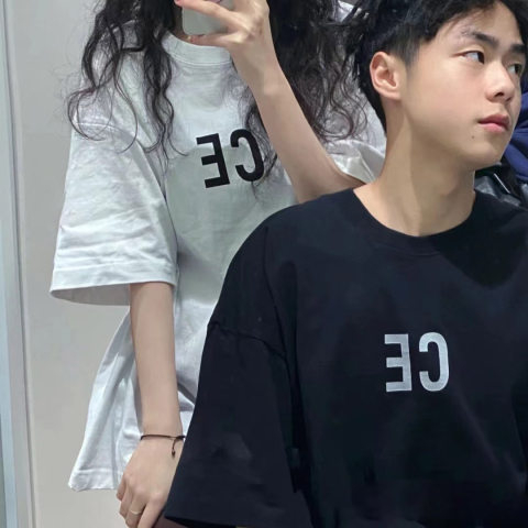 American retro black short-sleeved T-shirt for women summer ins national fashion brand street niche design hot girl half-sleeved top
