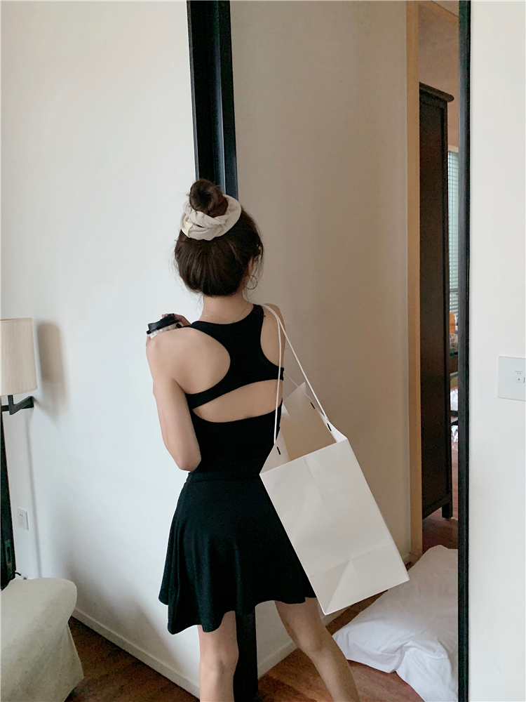 實拍~春季新款性感修身顯瘦辣妹純欲吊帶連衣裙