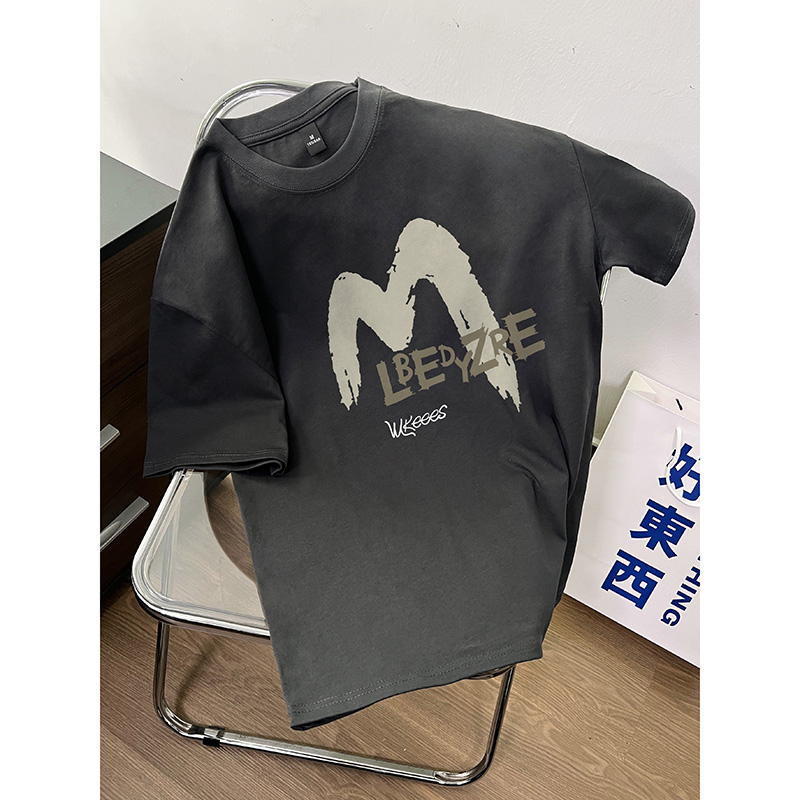 200g back pack spring and summer new trend pure cotton short-sleeved T-shirt