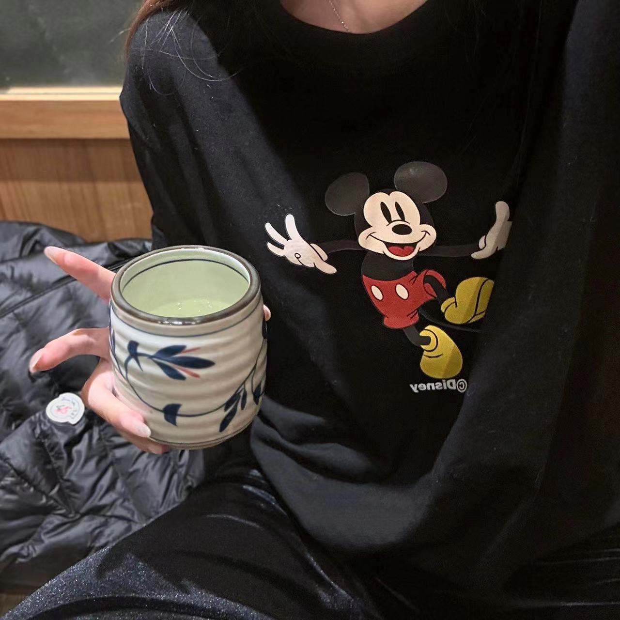 高質量純棉220克精梳緊密手感好直播品質前印花短袖t恤女