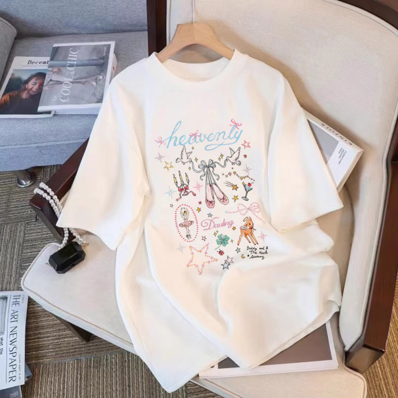 200g back pack spring and summer new trend pure cotton short-sleeved T-shirt