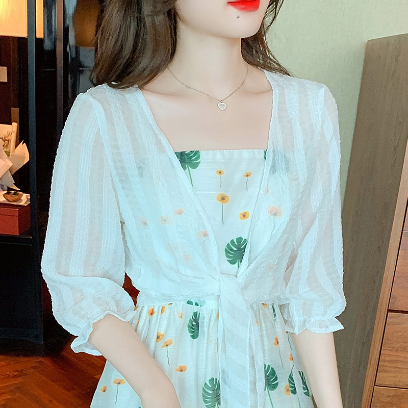 Already shipped 2024 spring and summer new product sun protection clothing short outer cardigan small shawl for women