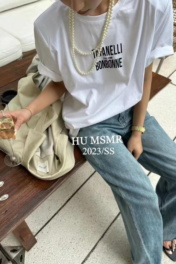 字母印花寬鬆個性時尚短袖T恤女