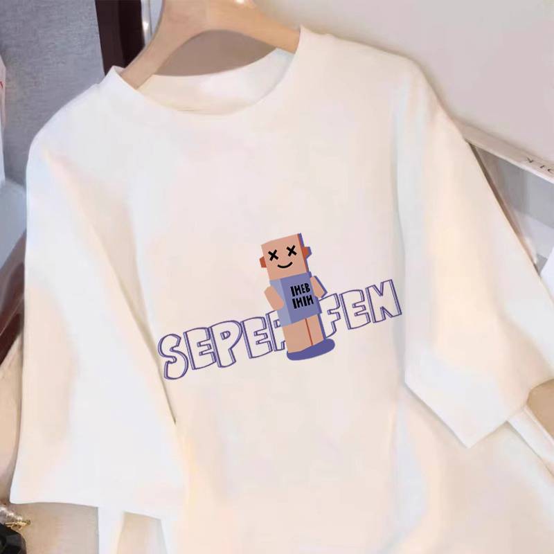 200g back pack spring and summer new trend pure cotton short-sleeved T-shirt