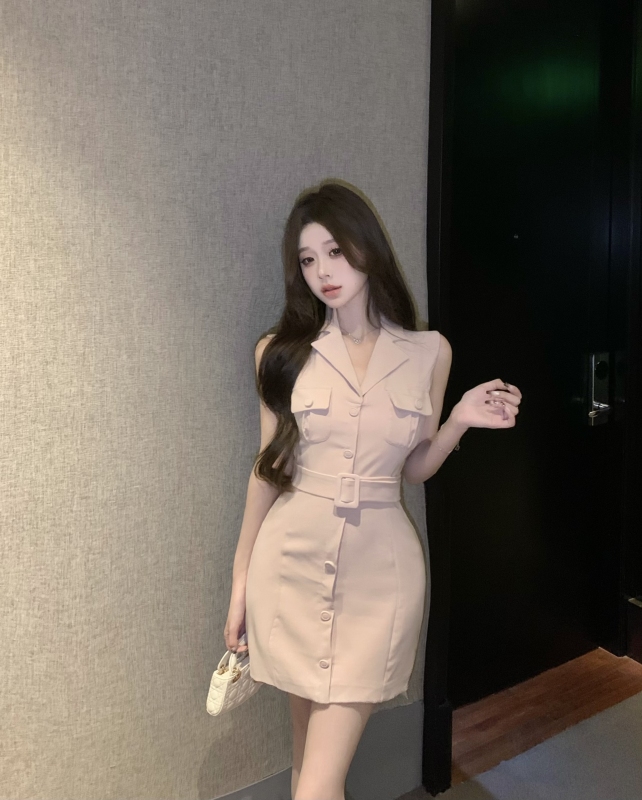 包臀連衣裙氣質2024新款修身小香裙子顯瘦高級感小個子背心裙