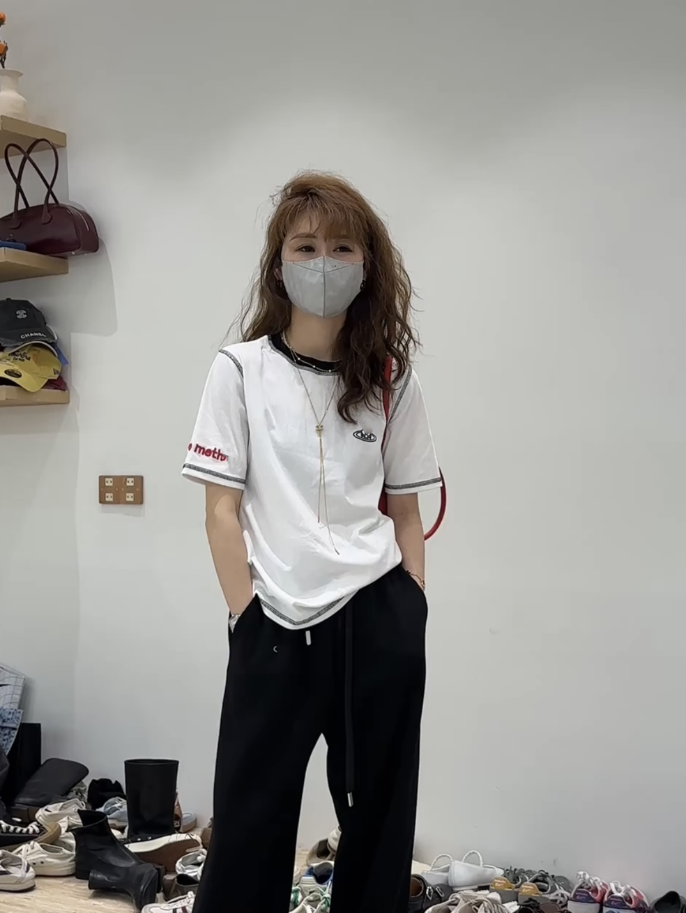 撞色星球刺繡圓領短袖t恤女2024春夏季新款小眾休閒百搭寬鬆上衣