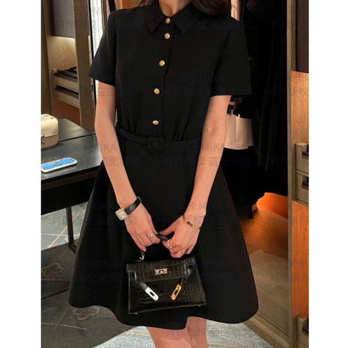 Official Photo~LNHD Light Luxury Ellie Ball Hepburn Style High Waist Design Dress