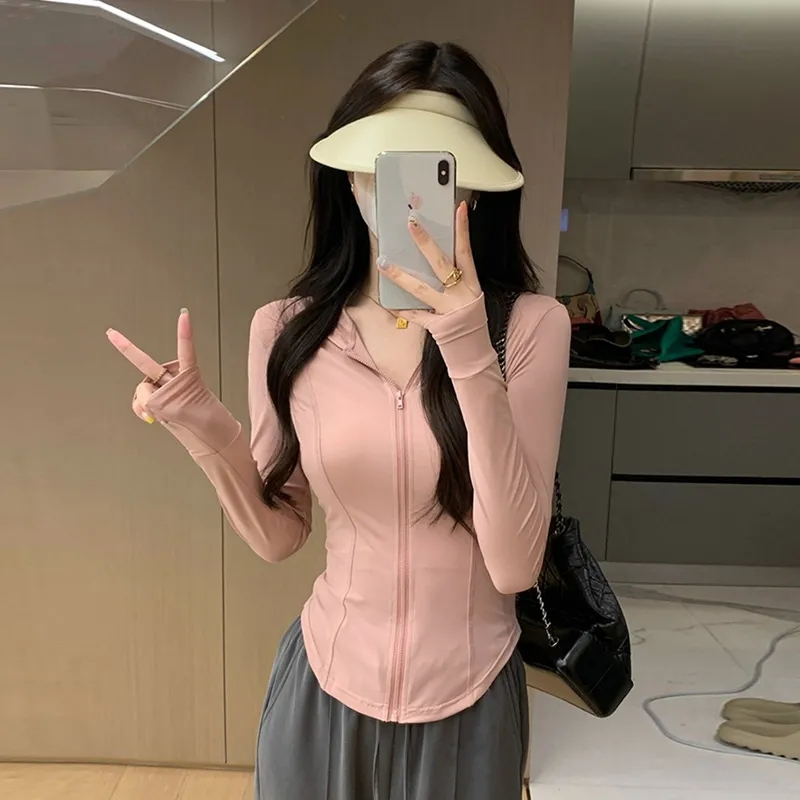 修身防曬衣女外穿防紫外線外套夏季透氣新款防曬服女