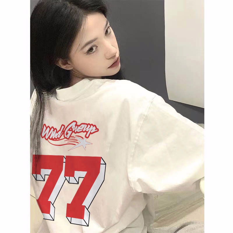 220克/精梳純棉後包領有縫邊S-XXXL夏裝短袖T恤女