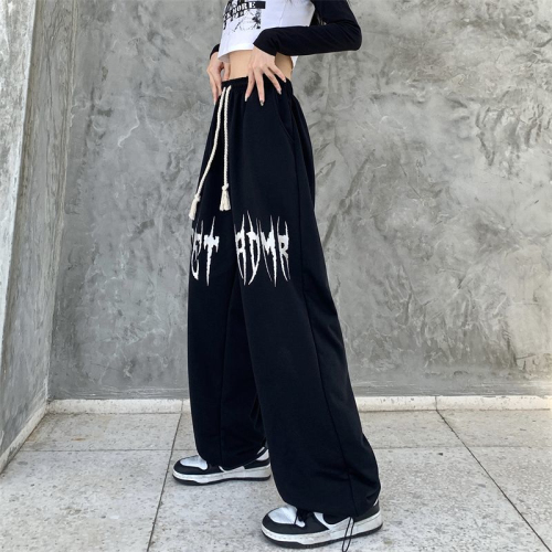 Hip-hop dance drawstring hip-hop sports American hiphop pants loose casual jazz dance jazz high street pants