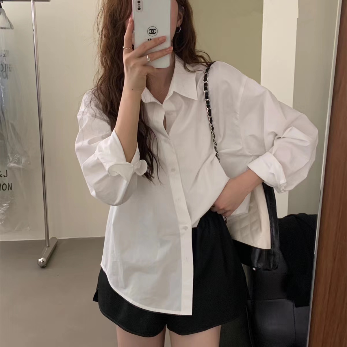韓國ins博主風經典百搭基礎款襯衫