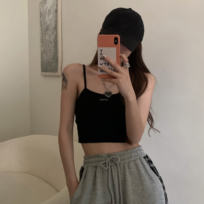 小吊帶背心女夏外穿設計感小眾抹胸美背歐美內搭打底辣妹短款上衣