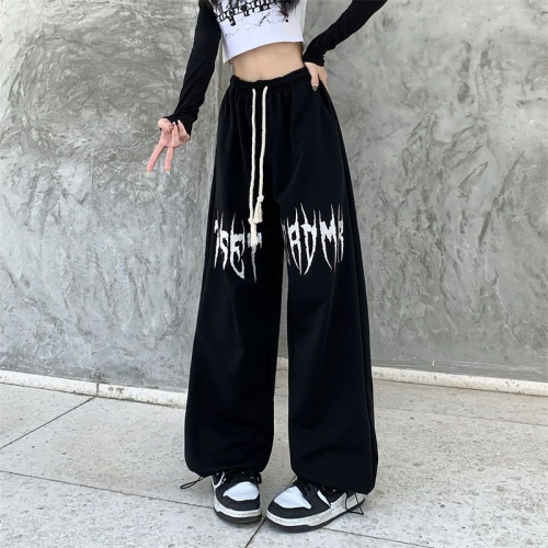 Hip-hop dance drawstring hip-hop sports American hiphop pants loose casual jazz dance jazz high street pants