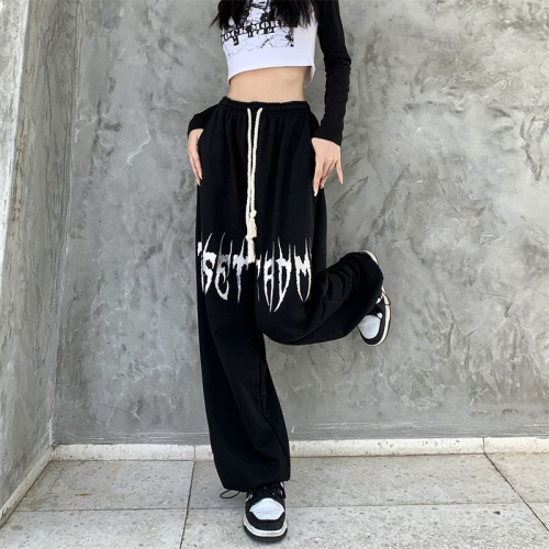 Hip-hop dance drawstring hip-hop sports American hiphop pants loose casual jazz dance jazz high street pants