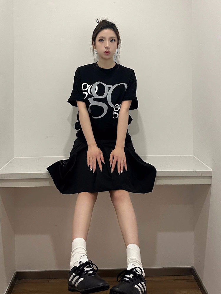官圖220克/精梳純棉後包領有縫邊S-XXXL夏裝短袖T恤女