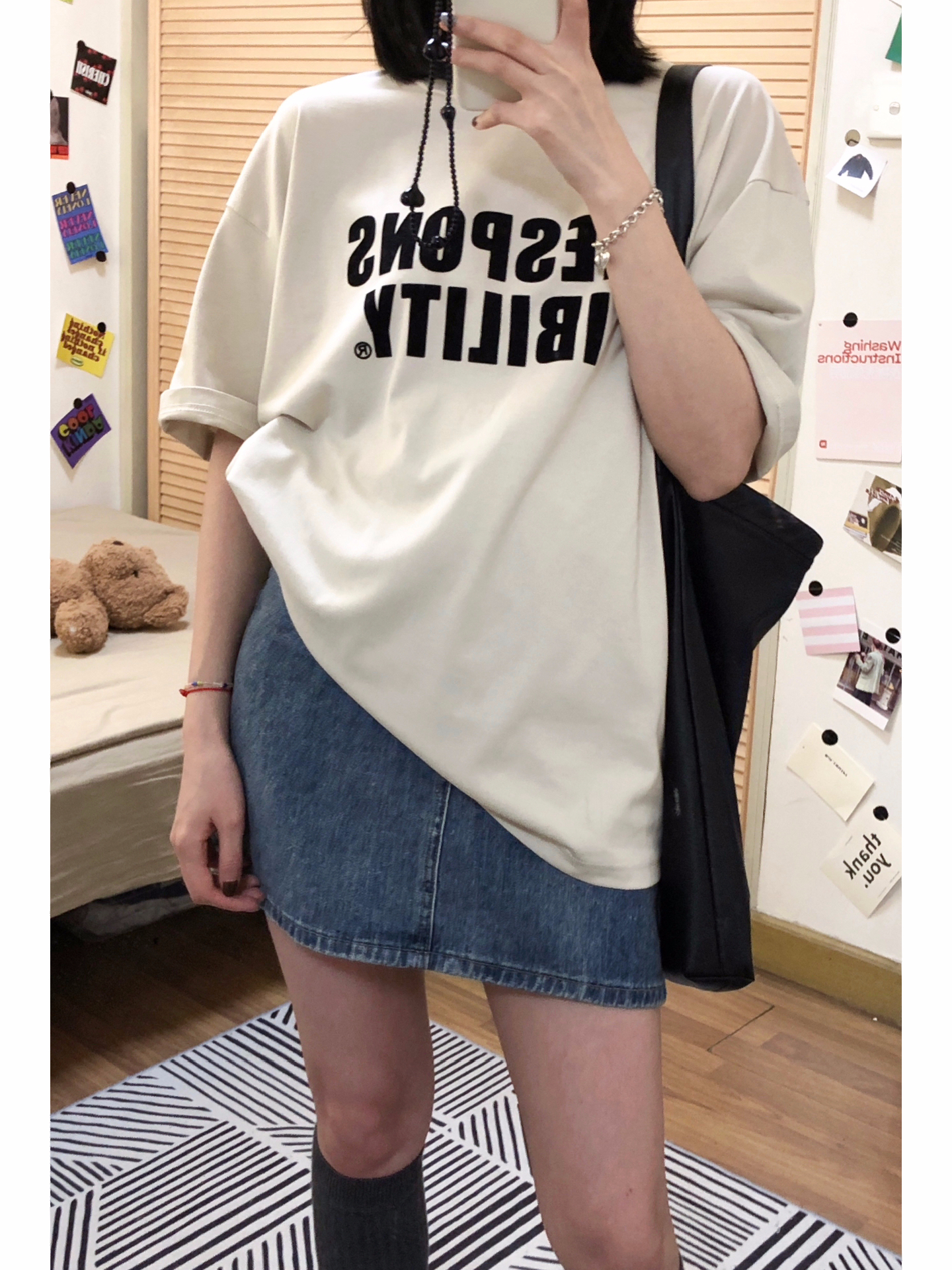 官圖220克/精梳純棉後包領有縫邊S-XXXL夏裝短袖T恤女