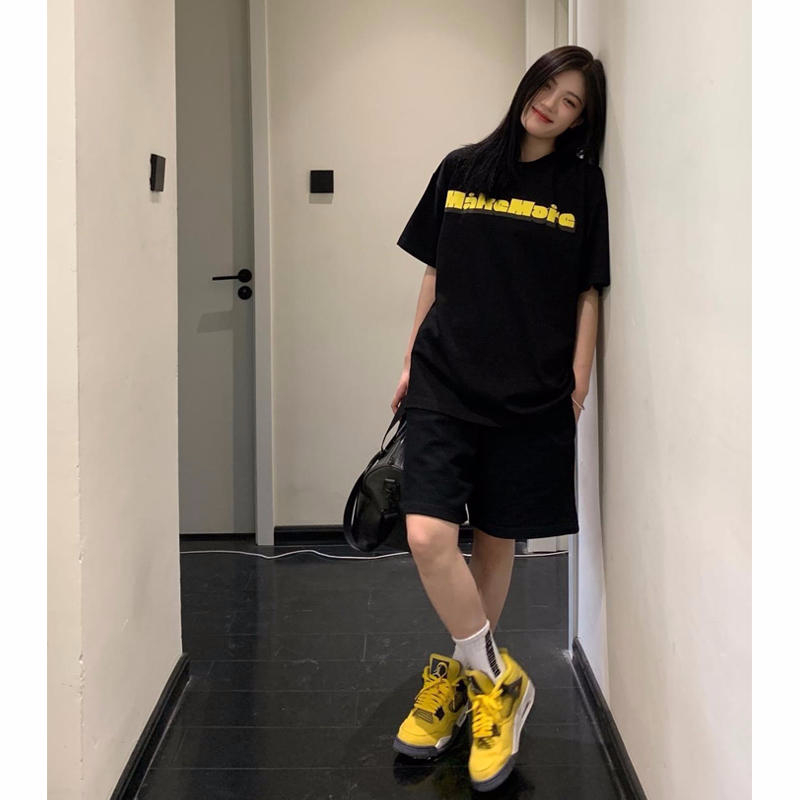 官圖220克/精梳純棉後包領有縫邊S-XXXL夏裝短袖T恤女