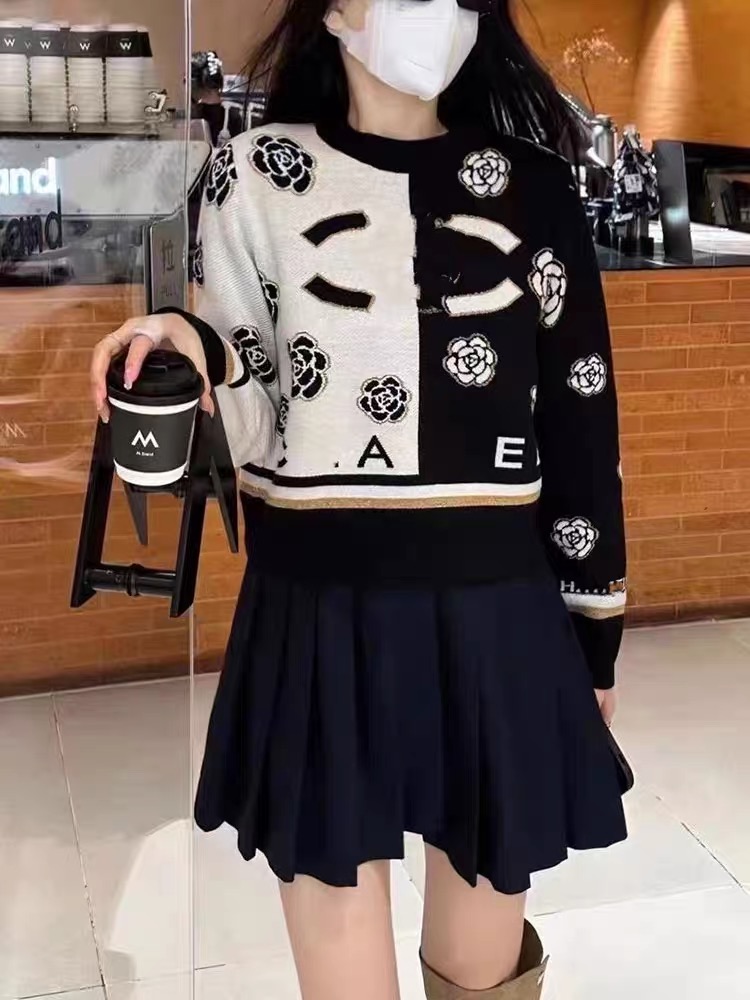 European products, beautiful, fashionable and unique, high-end tops, luxury big-name pullover sweaters, knitted jackets and small shirts