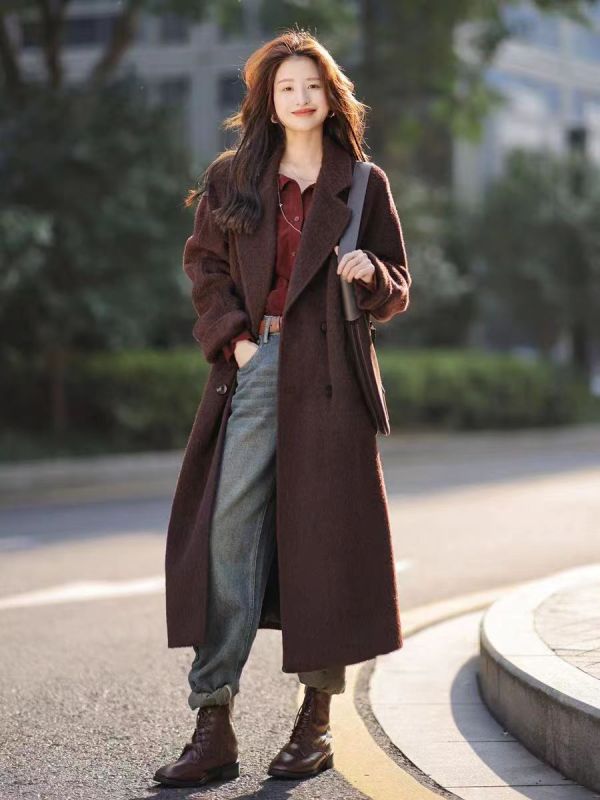 復古港風套裝女秋冬2024新款美拉德針織馬甲背心長袖襯衫兩件套潮