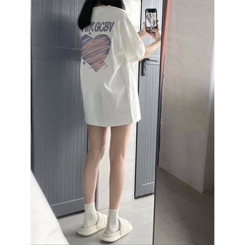 官圖220克/精梳純棉後包領有縫邊S-XXXL夏裝短袖T恤女