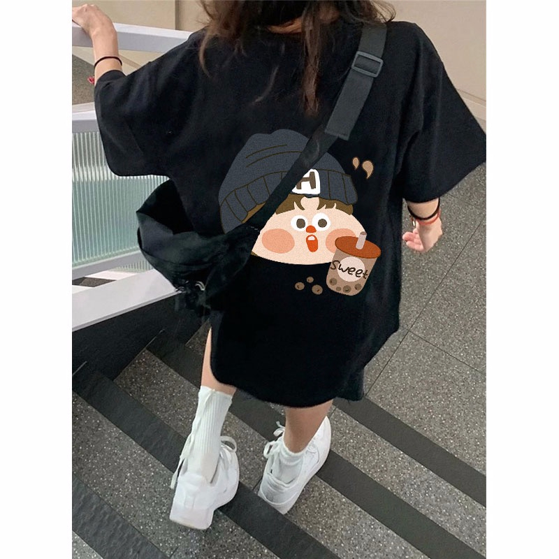 官圖220克/精梳純棉後包領有縫邊S-XXXL夏裝短袖T恤女
