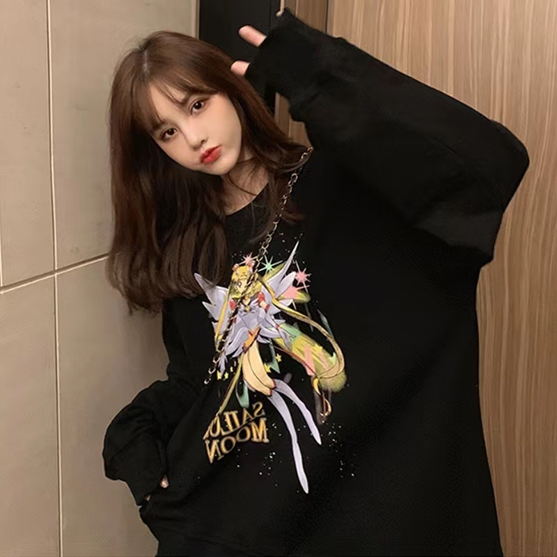 David sweatshirt 190g Korean version niche casual couple sweatshirt women ins lazy style design jacket