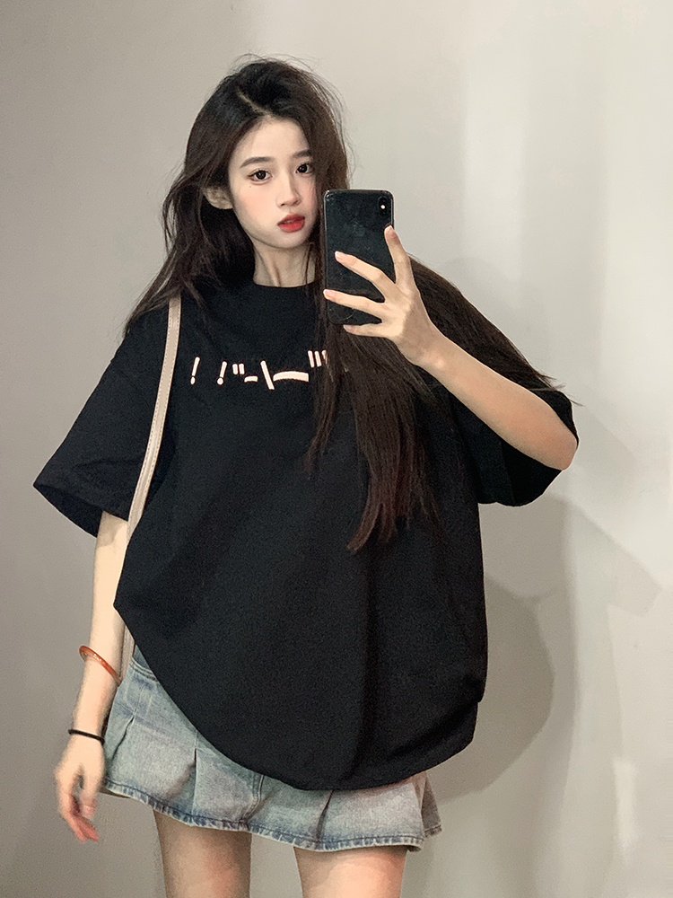 原創~實拍~印花純棉短袖T恤女印花半袖上衣