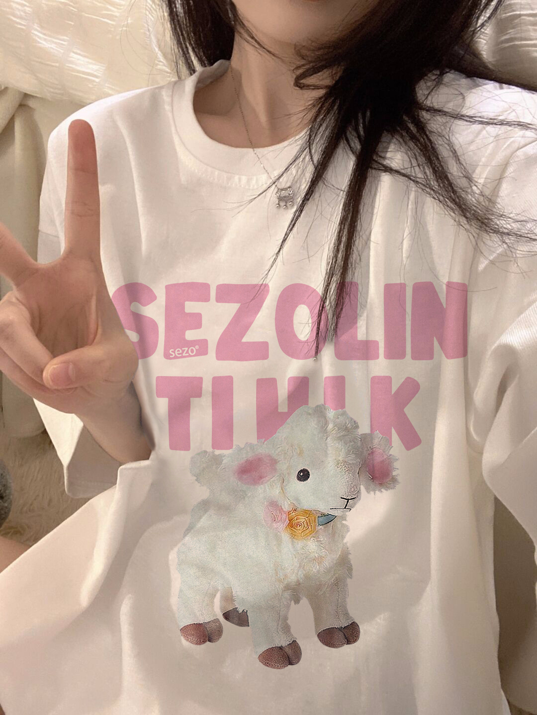 官圖220克/精梳純棉後包領有縫邊S-XXXL夏裝短袖T恤女
