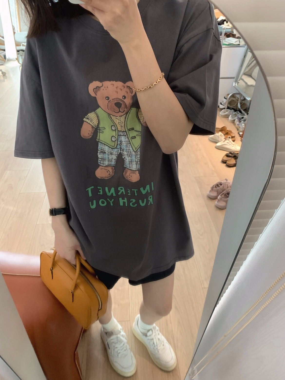 官圖220克/精梳純棉後包領有縫邊S-XXXL夏裝短袖T恤女