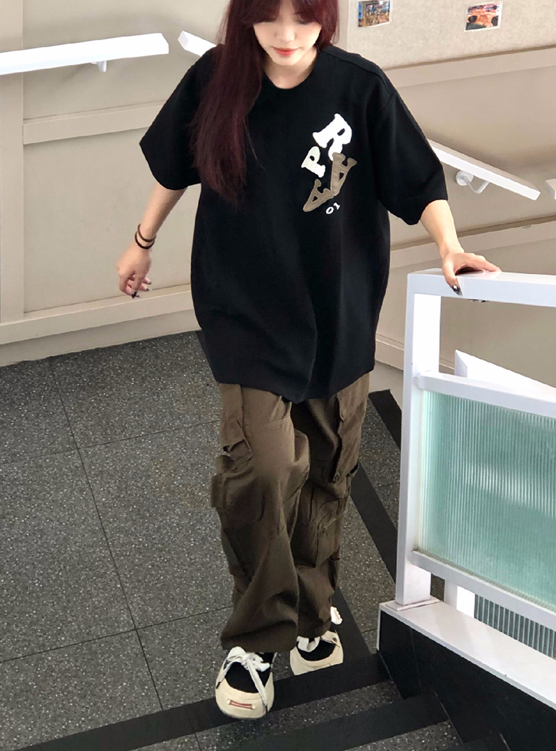 官圖220克/精梳純棉後包領有縫邊S-XXXL夏裝短袖T恤女