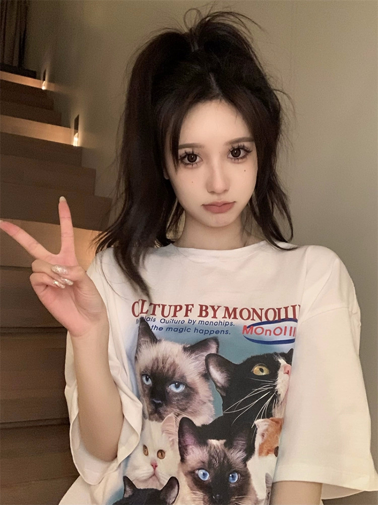 Official picture 220g/combed cotton back collar with seamed edge S-XXXL summer short-sleeved T-shirt for women