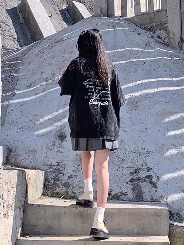 官圖220克/精梳純棉後包領有縫邊S-XXXL夏裝短袖T恤女