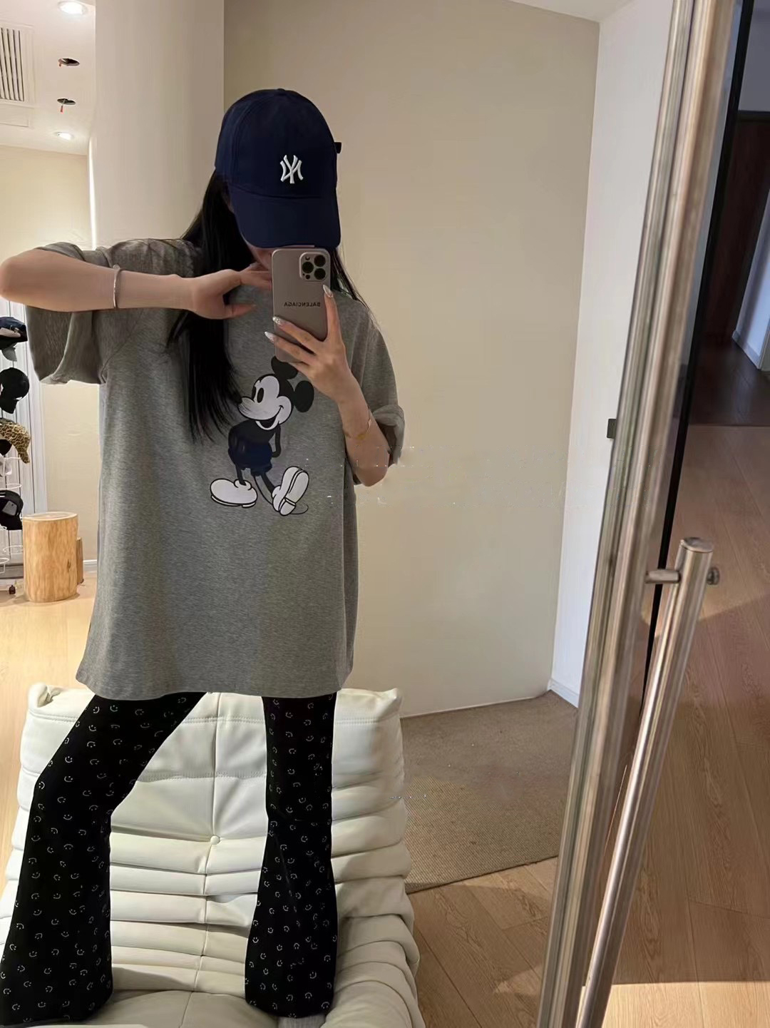 Official picture Cartoon pattern casual mid-length T-shirt for women Korean version 2024 spring and summer new style foreign style age-reducing loose upper...