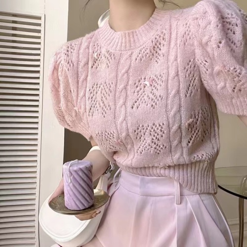 Summer style, age-reducing and chic design, small fragrance style, professional pink casual wide-leg pants two-piece suit for women, fashion