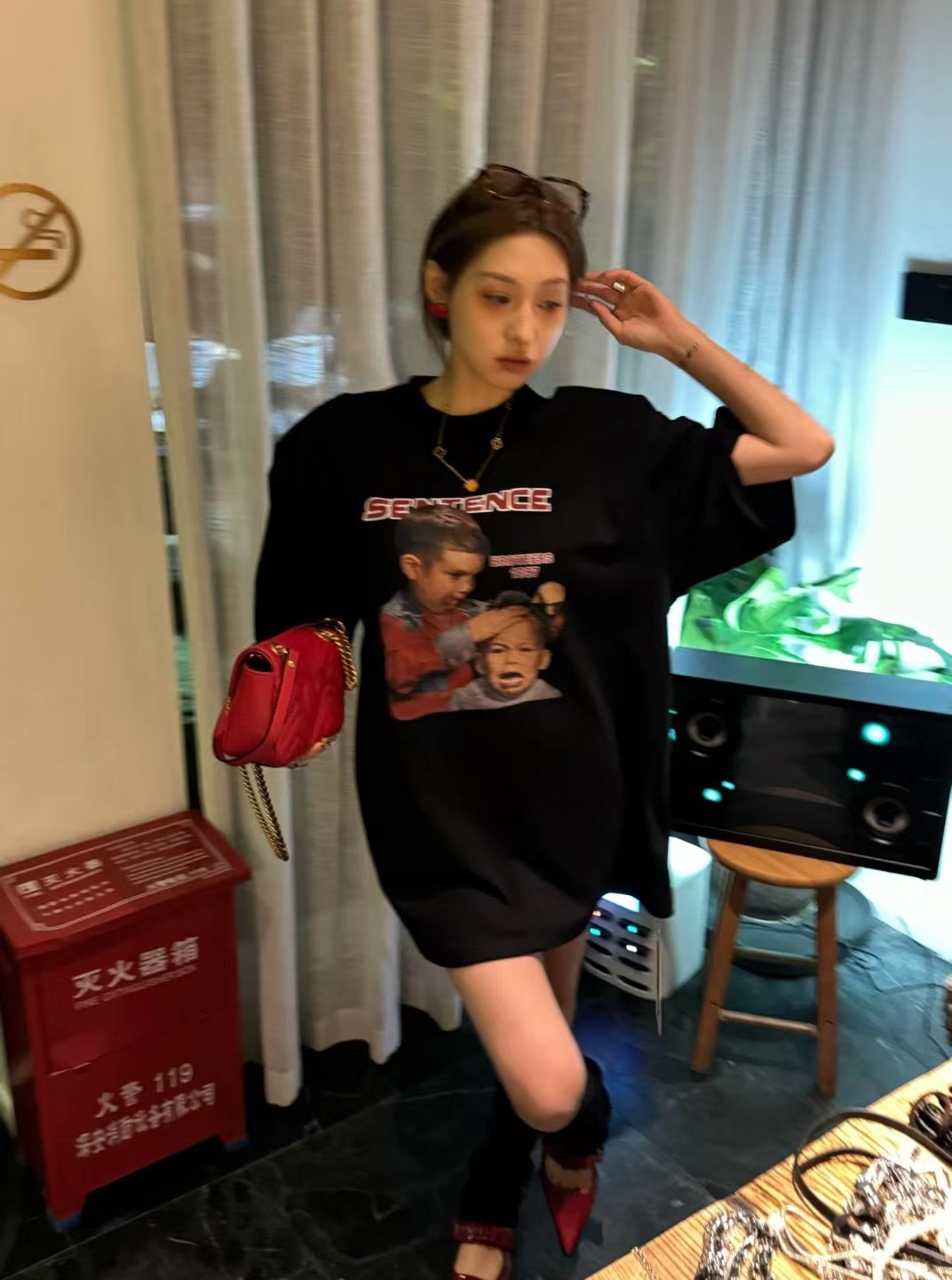 Official picture 2024 early spring new European and American style boys' letter printed short-sleeved T-shirt women's trend