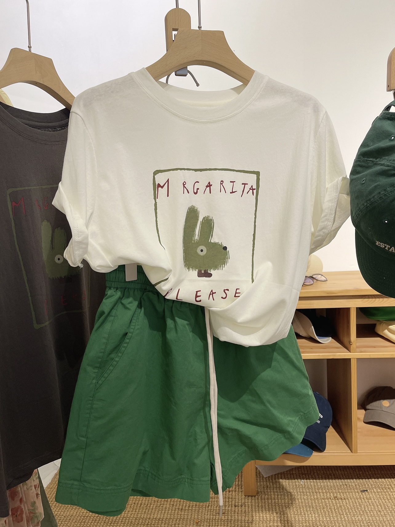官圖 重磅/精梳純棉 後包領 有縫邊 S-XXXL 夏裝短袖T恤女