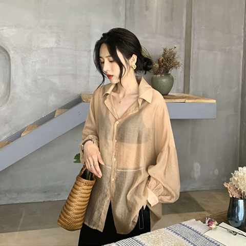 防曬衣女上衣開衫薄款外搭披肩配裙子2024年春裝新款仙氣雪紡襯衫