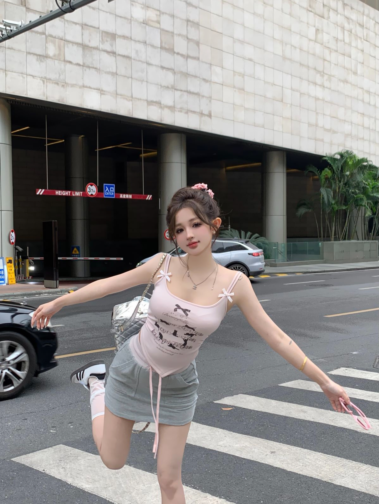 實拍新款少女的奏響曲小眾抹胸短裙T恤