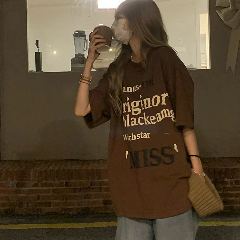 美式復古純棉短袖