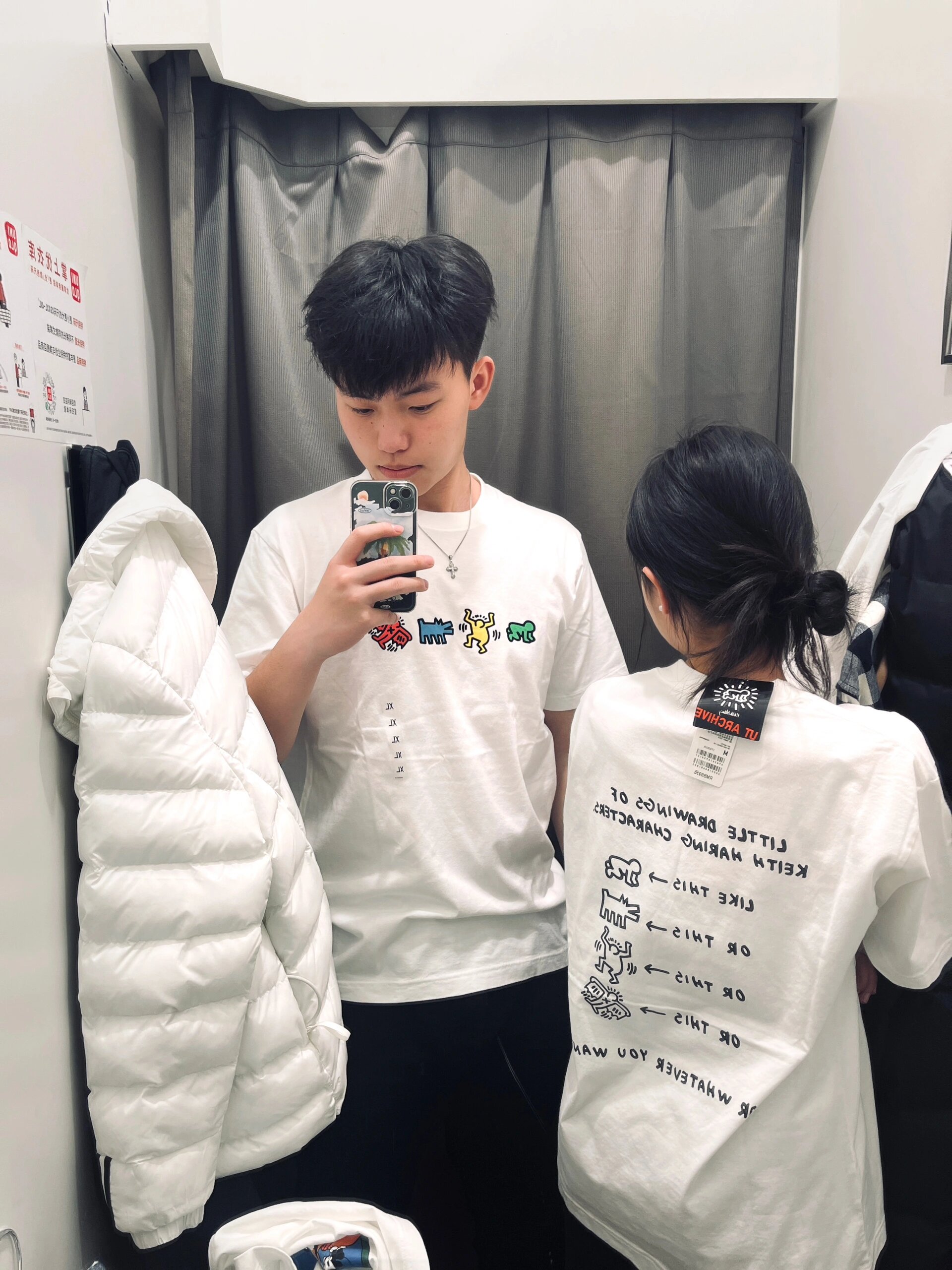 高品質純棉200克精梳緊密100%棉直播同品前後印花寬鬆短袖t恤