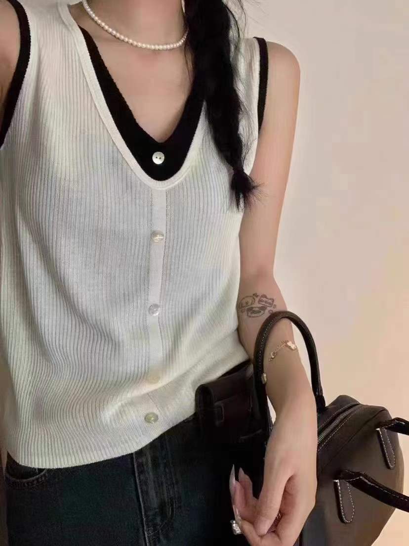 上衣背心薄款時尚款寬鬆大碼
