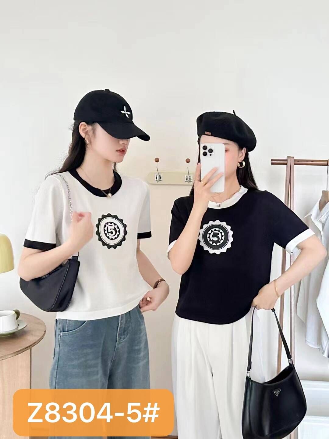 米色短款上衣女辣妹夏季chic甜辣t恤設計感2024新款正肩純棉短袖