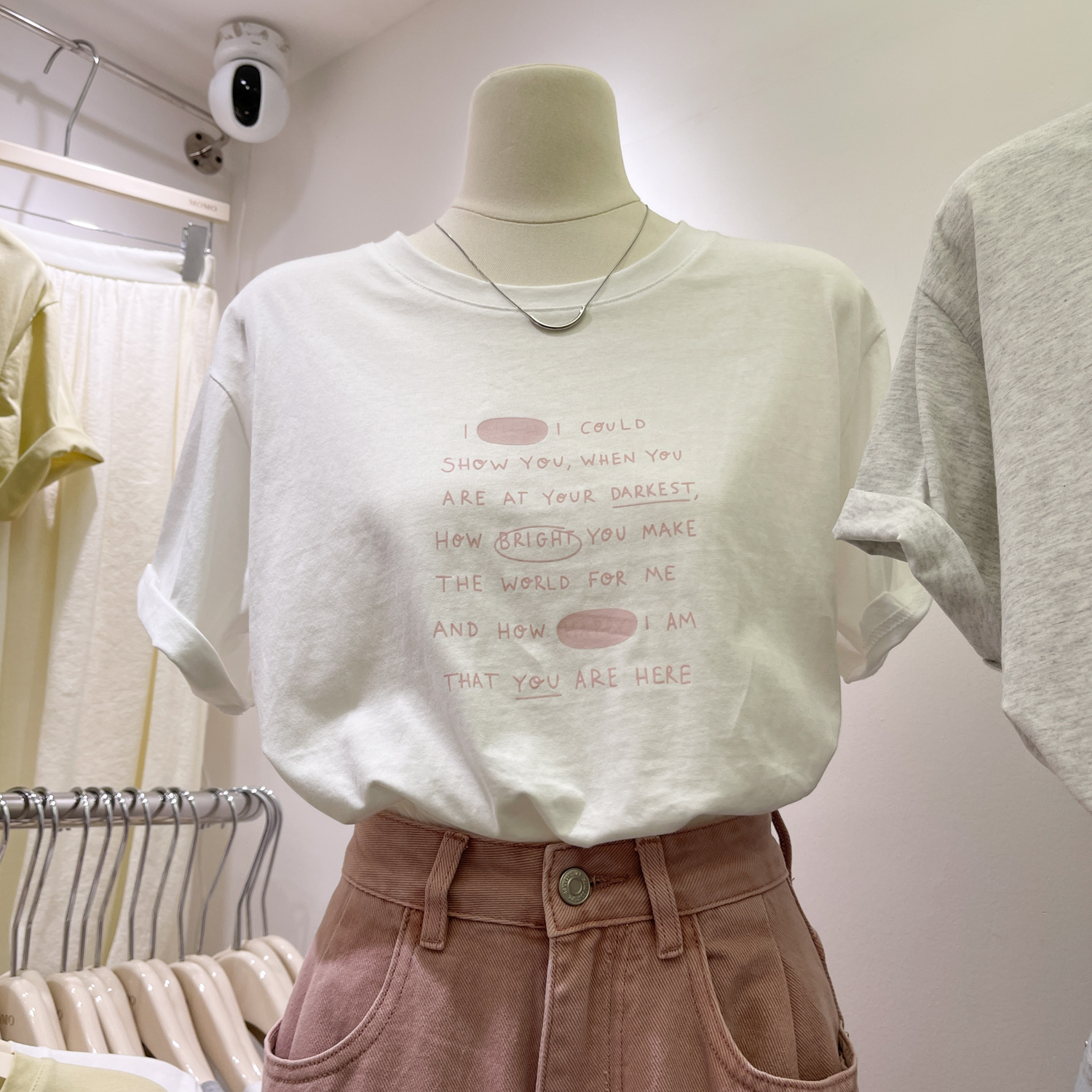 官圖 重磅/精梳純棉 後包領 有縫邊 S-XXXL 夏裝短袖T恤女