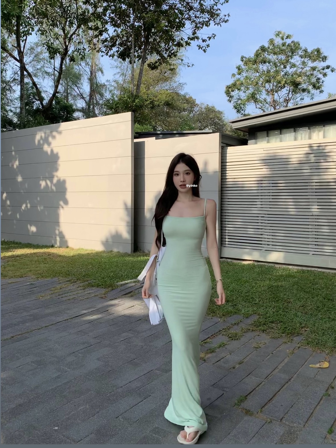 實拍 辣妹吊帶連衣裙女顯瘦包臀長裙修身性感連衣裙