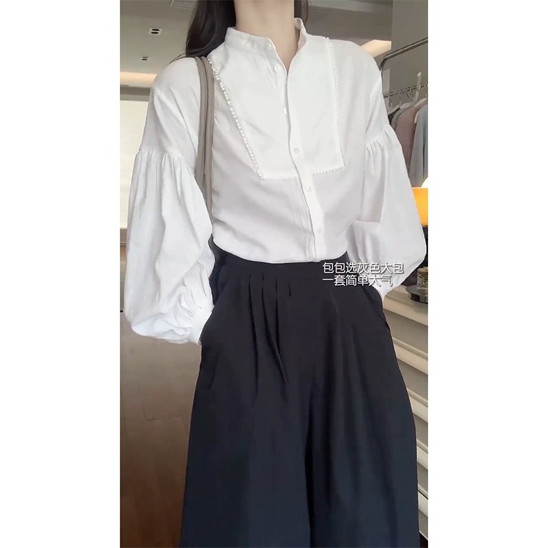 早春穿搭套裝2024年春季新款女裝減齡洋氣時尚襯衫休閒褲兩件套裝