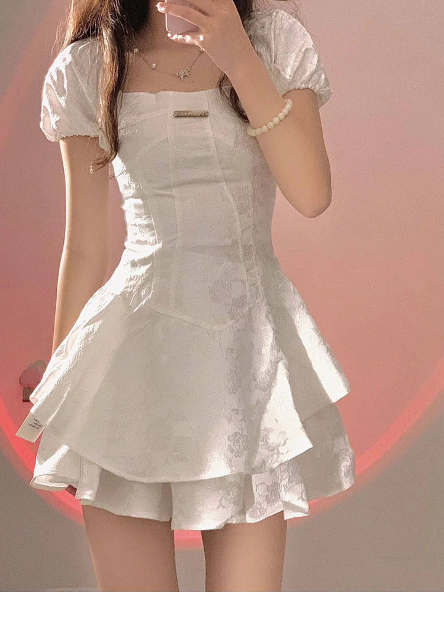 純欲辣妹少女穿搭兩件套女小個子法式初戀高級感收腰公主連衣裙夏