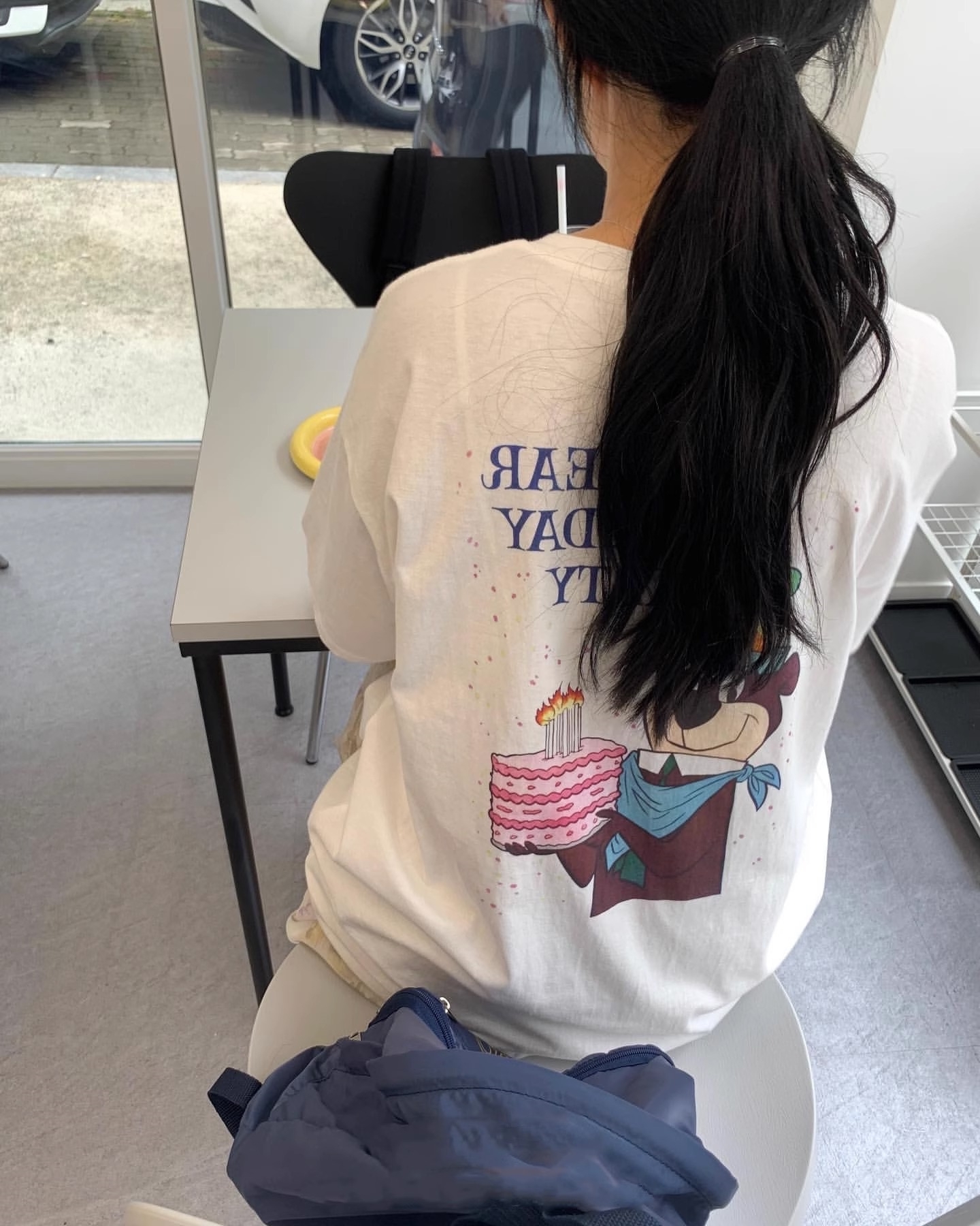 官圖 重磅/精梳純棉 後包領 有縫邊 S-XXXL 夏裝短袖T恤女